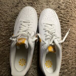Nike White and Yellow  Men’s Sneakers